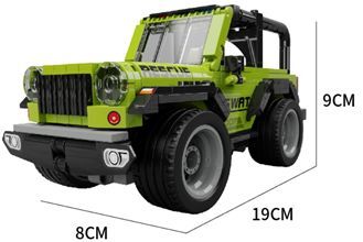 KAZOO auto slagalica na daljinsko upravljanje KAZOO jeep, zeleni