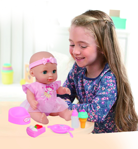 Lutka s kahlicom i pelenom, 30 cm