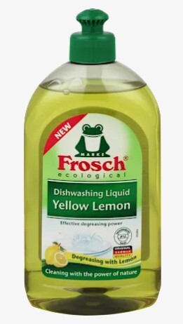 Frosch deterdžent za ručno pranje suđa, žuti limun, 500ml