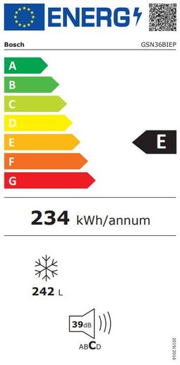 Bosch zamrzivač GSN36BIEP