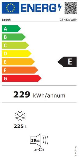 Bosch zamrzivač GSN33VWEP