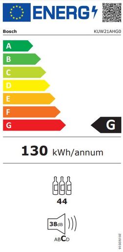 Bosch vinska vitrina KUW21AHG0