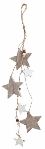 Ukras drveni - zvijezda - 50cm