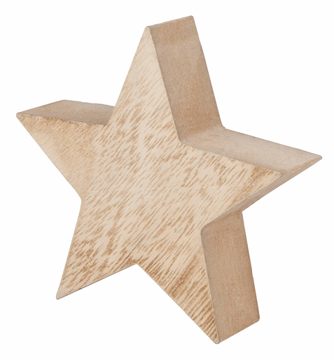 Drvena zvijezda 10 x 2,5 cm
