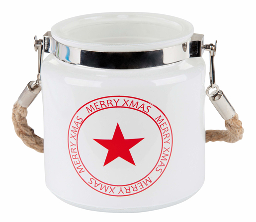 Staklena lanterna 10,5 x 10,5 cm