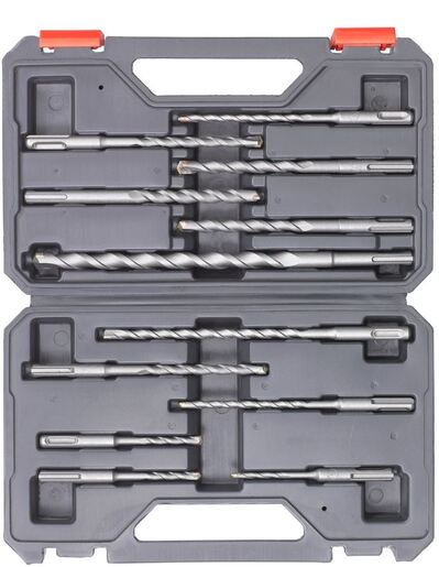 EINHELL set TE-HD 18 Li (1x2.5 Ah), aku bušilica u setu + KWB SDS set svrdla i dlijeta u kovčegu, 12/1