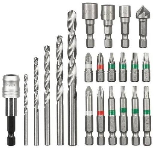 EINHELL TC-CD 18/35 Li (1x1,5 Ah), aku bušilica u setu + Set svrdla i bitova 24/1, u plastičnom kovčegu