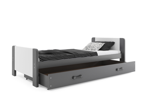 Drveni dječji krevet Darek - 200x80cm - grafit