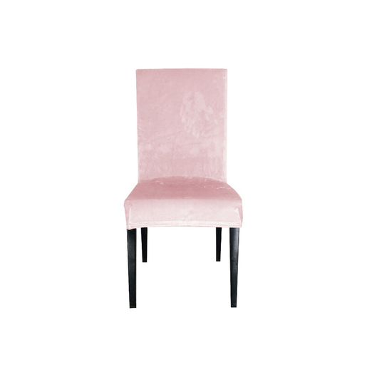 Navlaka za stolicu rastezljiva plišana roza