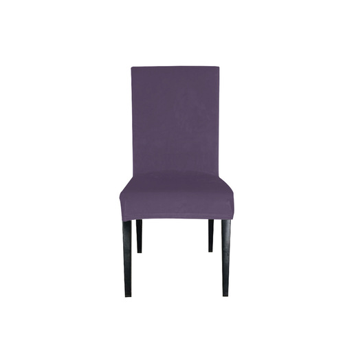 Navlaka za stolicu rastezljiva plišana ljubičasta