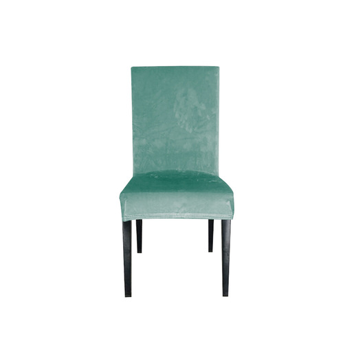 Navlaka za stolicu rastezljiva plišana tirkizna