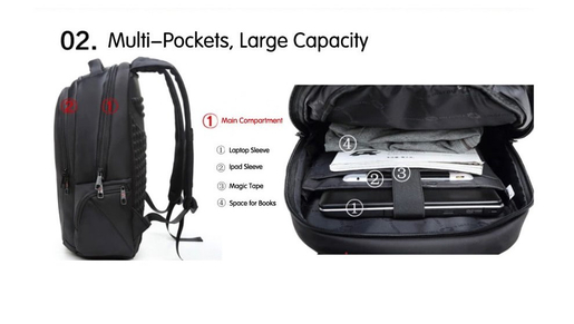 TIGERNU Elara, do 15,6, crna, ruksak