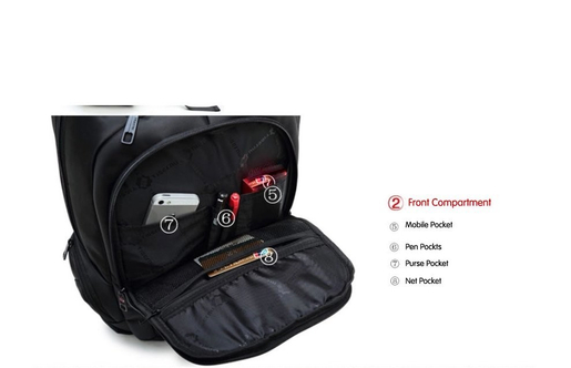 TIGERNU Elara, do 15,6, crna, ruksak