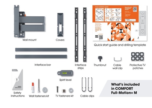 Vogel's zidni nosač, nagibni sa zglobom, TVM3443 (32-65"/25kg/400x400)