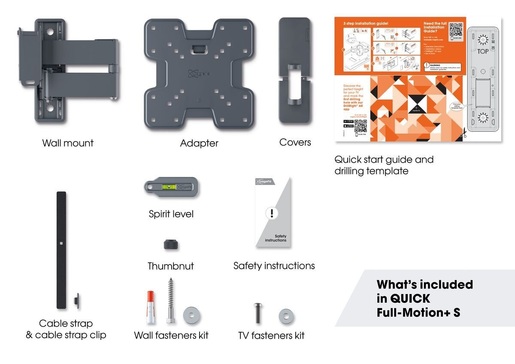 Vogel's zidni nosač, nagibni sa zglobom, TVM1243 (19-43"/15kg/200x200)