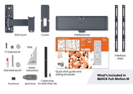 Vogel's zidni nosač, nagibni sa zglobom, TVM1423 (32-65"/25kg/400x400)
