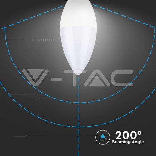 V-TAC LED žarulja - 4.5W E14 svijeća 4000K, 3 kom