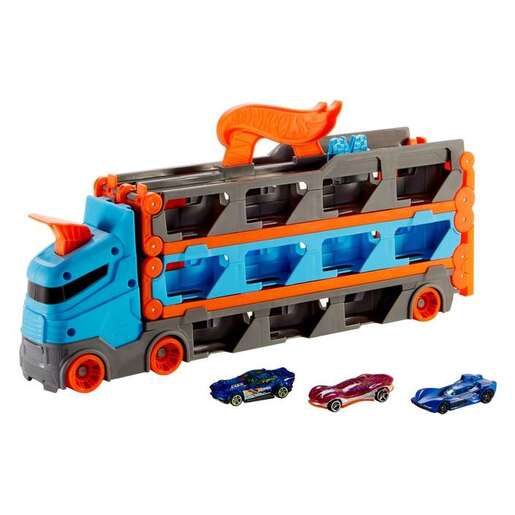 Hot wheels kamion i trkaća staza 2u1
