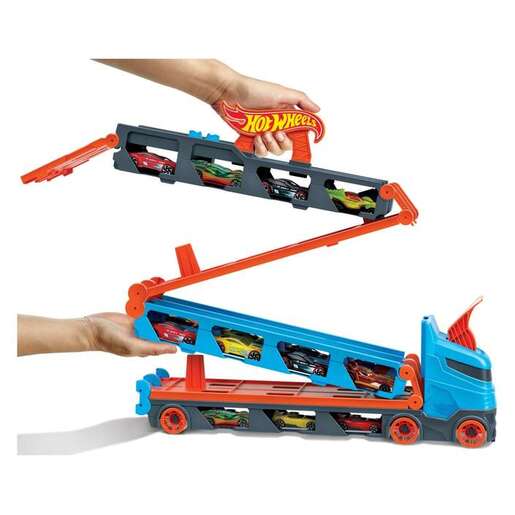 Hot wheels kamion i trkaća staza 2u1