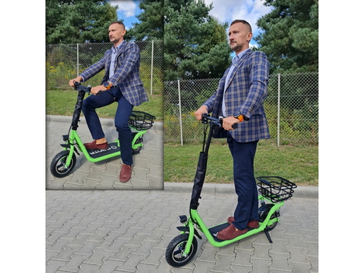 MANTA električni skuter FLINSTON, 10", crno zeleni
