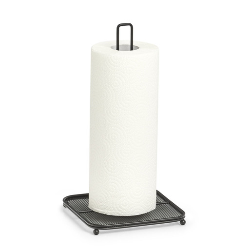 Zeller Držač za kuhinjske role, metalni crni, 27421