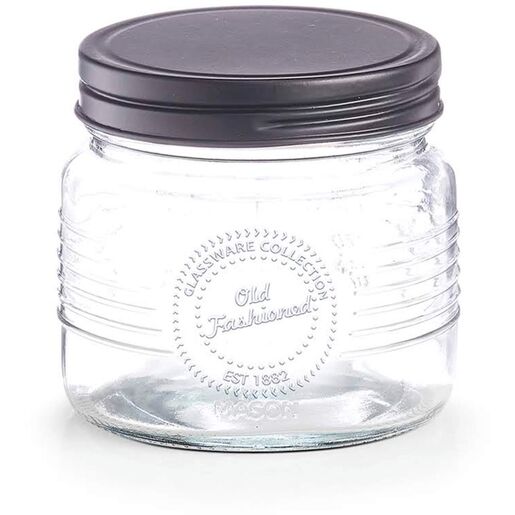 Zeller Posuda za spremanje namirnica "Old fashioned", 500 ml. crni, 19530