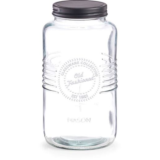 Zeller Posuda za spremanje namirnica "Old fashioned", 2000ml, Ø 12 x 23 cm, crna, 19532