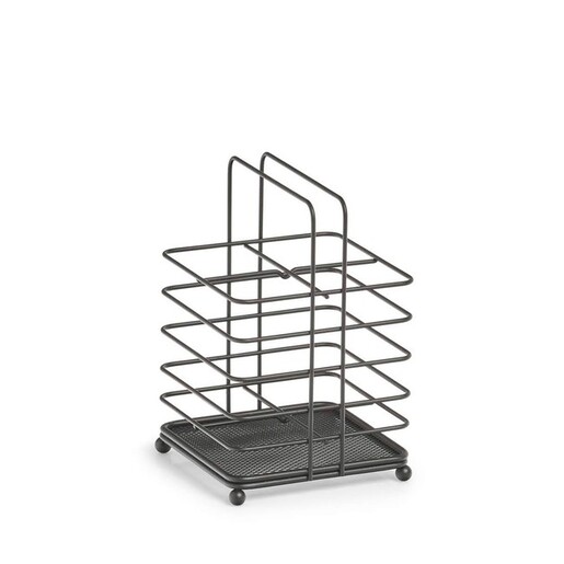 Zeller Držač kuhinjskog pribora, metal, crni, 27423