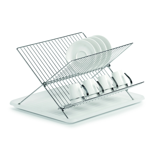 ZELLER Ocjeđivač posuđa, bijeli, 43x32x24 cm, metal/plastika, 27267