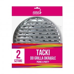 ANNA AZ BBQ grill aluminijski pladanj veliki okrugli 2/1