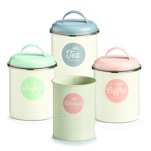 Zeller Doza "Tea", kuhinjska, metalna, krem/antracit, 19341