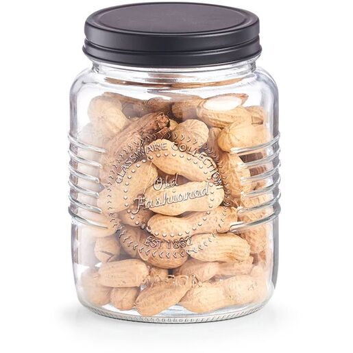 Zeller Posuda za spremanje namirnica "Old fashioned", 1000 ml. crni, 19531