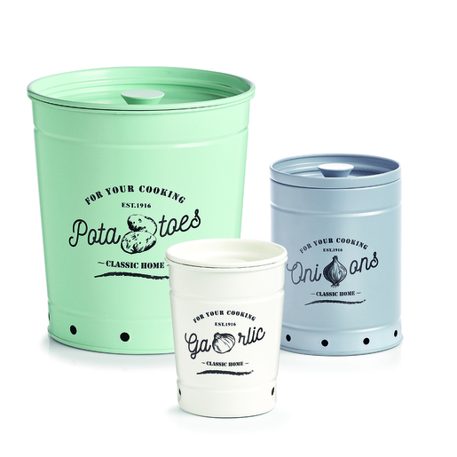 Zeller Doza "Potatoes", kuhinjska, metalna, mint, 19347