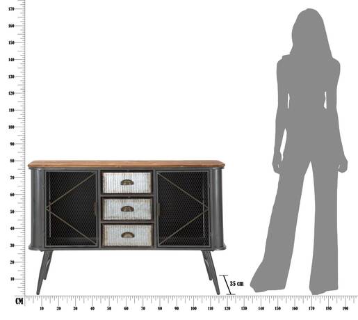 MAURO FERRETTI komoda illinois 120x35x77 cm