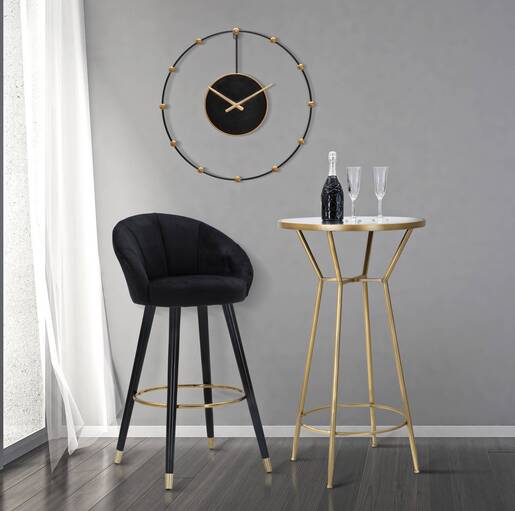 MAURO FERRETTI barska stolica Prague nero 55x56x104 cm