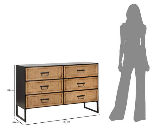 MAURO FERRETTI komoda Hanoi 120x40x80 cm