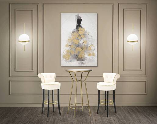 MAURO FERRETTI barska stolica Luxy krem 46x48x96 cm