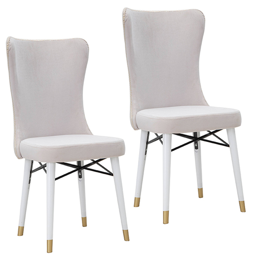 MAURO FERRETTI stolica Mimoza krem set 2 kom 40x65x99 cm