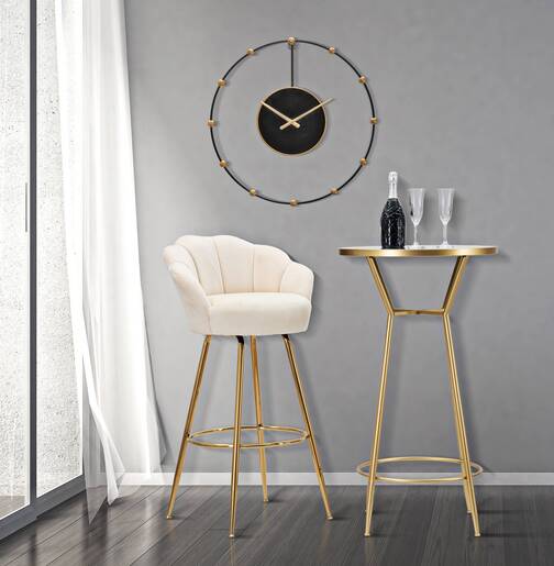 MAURO FERRETTI barska stolica Vienna crema 55x53x110 cm