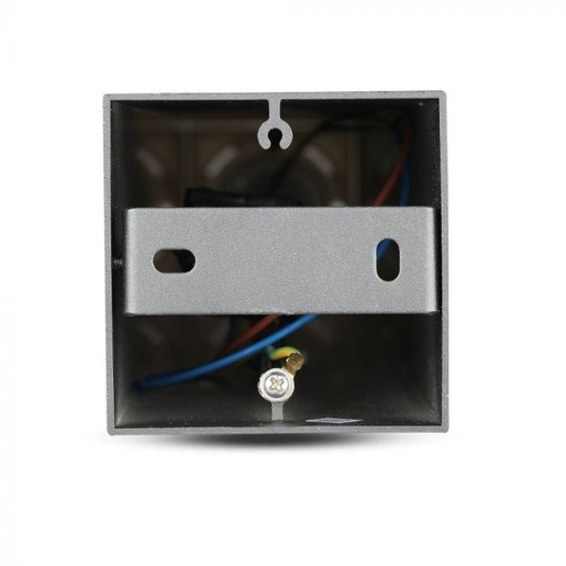 V-TAC podna lampa GU10 četvrtasta IP54, crna