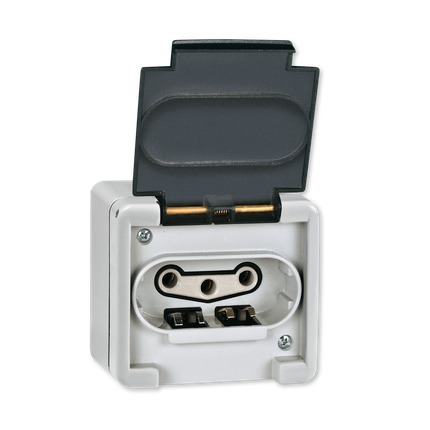 ALING CONEL trofazna priključnica IP55 16A 440V~ s porculanskom jezgrom, metalna