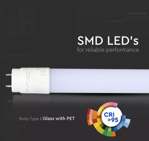 V-TAC LED T8 18W cijev za pekarske proizvode, 120 cm