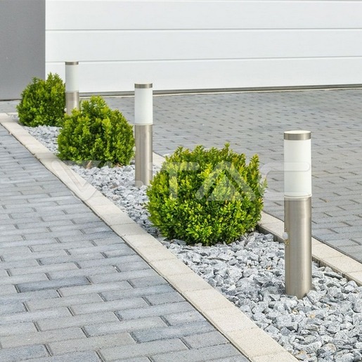 V-TAC podna lampa sa senzorom E27 45cm IP44, satin nikal