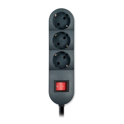 ALING CONEL šuko priključnica nerastavna trostruka max 3600W 3x16A 250V~ sa dvopolnim indikatorskim prekidačem 16A 250V~ , 1.5m