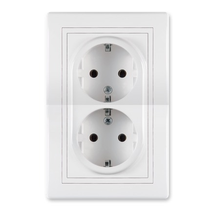 ALING CONEL dupla šuko priključnica 16A 250V~ s polikarbonatskom jezgrom