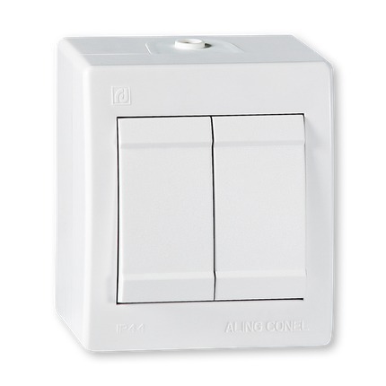 ALING CONEL serijski prekidač IP44 10AX 250V, bijeli