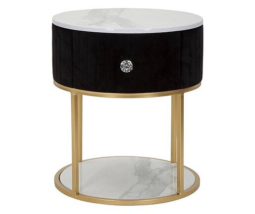 MAURO FERRETTI noćni ormarić Montpellier crni 42x48 cm