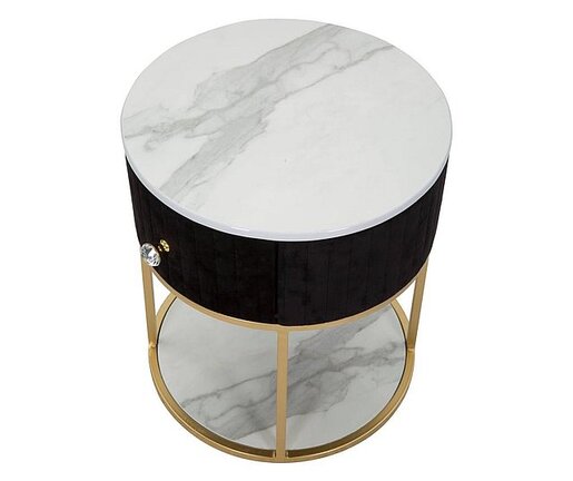 MAURO FERRETTI noćni ormarić Montpellier crni 42x48 cm