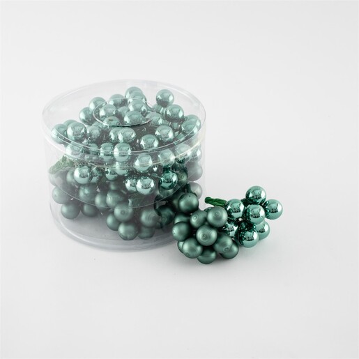 Staklene kuglice na žici 2 cm/144kom - Petrolej