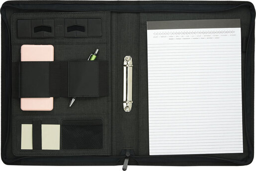 Mapa poslovna A4 VERTIGO siva s metalnim mehaniznom, 20-listni blok